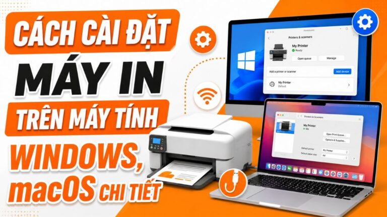 cách cài đặt máy in